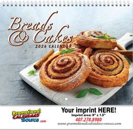 El Pan Nuestra Tradicion - Breads Calendar Bilingual, 11x19 promotional calendar – Food Calendars – 2026
