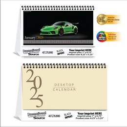 Sports Cars Desktop Calendar  promotional calendar – Tent Desk Calendars – 2026