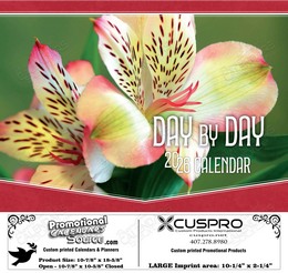 Day By Day large blocks scenic Calendar with Funeral Preplanning insert option promotional calendar – Funeral Home Calendars – 2026