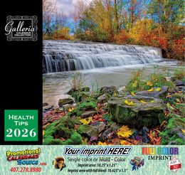 Health Tips Calendar Stapled  promotional calendar – Fitness & Wellness Calendars – 2026