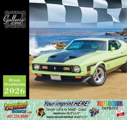 Road Warriors Cars Calendar  promotional calendar – Cars Calendars – 2026
