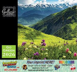 Go Green Environmental Calendar  promotional calendar – Nature Calendars – 2026
