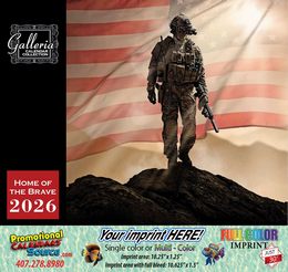 America Home of the Brave Calendar  promotional calendar – Patriotic Calendars – 2026