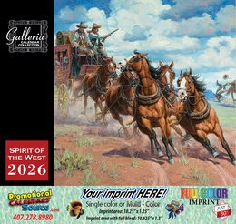 Spirit of the West Art Calendar promotional calendar – Western Art Calendars – 2026