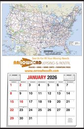Large Full-Apron Calendar with U.S.A. Map and 12 Month Pad, Size 25x38 promotional calendar – Full-Apron Calendars – 2026