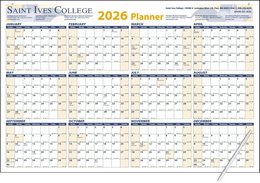 12 Month View Horizontal Calendar w/Write-On/Wipe-Off Surface size 36x24 promotional calendar – 12 Month View Calendars – 2026