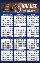Small size Custom Year-In-View Wall Calendar Full Color Imprint, 10-7/8x17 promotional calendar – Custom Year In View Calendars – 2026