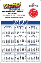 Year-View Laminated Calendar Card 11x17, Full Color Imprint 2-Sides, 14 pt. promotional calendar – Custom Year In View Calendars – 2026