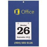 Daily Date Calendar, Size 8-3/8x12-3/8 backboard with 4-1/4x4-3/4 refillable date pad, Foil Stamped imprint promotional calendar – Daily Date Calendars – 2026