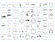 Stock vinyl header shapes for Stickup calendars 5323