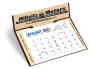 Memo Promotional Easel Desk Calendar Red