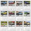 Monthly images of Stick_up promotional calendar item No. 5324 adhesive mini calendar 