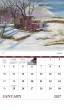Scenic Memories Illustrations Calendar, 2026, with Spiral binding, Item 7046 open view image