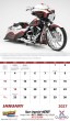 Custom Motorcycles 2026 Calendar with Spiral binding, Item 7056 open view image