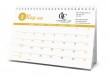 Back side view of BKP-950 custom desk calendar