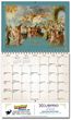 2026 Spanish Catholic Art Calendar open view with Spiral binding Item BLM-TARES