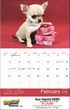 2026 Puppies Animal Calendar, Stapled Item CC-401 Open View Image