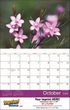 2026 Floral Beauty Wall Appoitment Calendar, Stapled, 11.5x18 Item CC-462 Open View Image