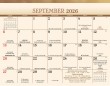 2026 Catholic Faith calendar KC-CF grid sample view