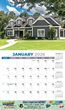 Stylish Homes Wall Calendar Stapled 2026