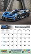 Exotic Cars Calendar English/Spanish 2026