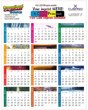 2026 Promotional Plastic Card Calendar 8.5x11 Full-Color Imprint Two Sides - 30 pt. Grid Style F