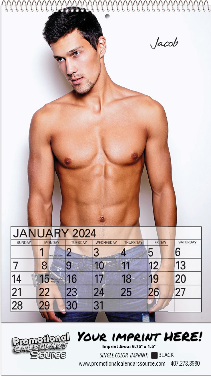 Buy wholesale Calendar 2024 Sexy shirtless man