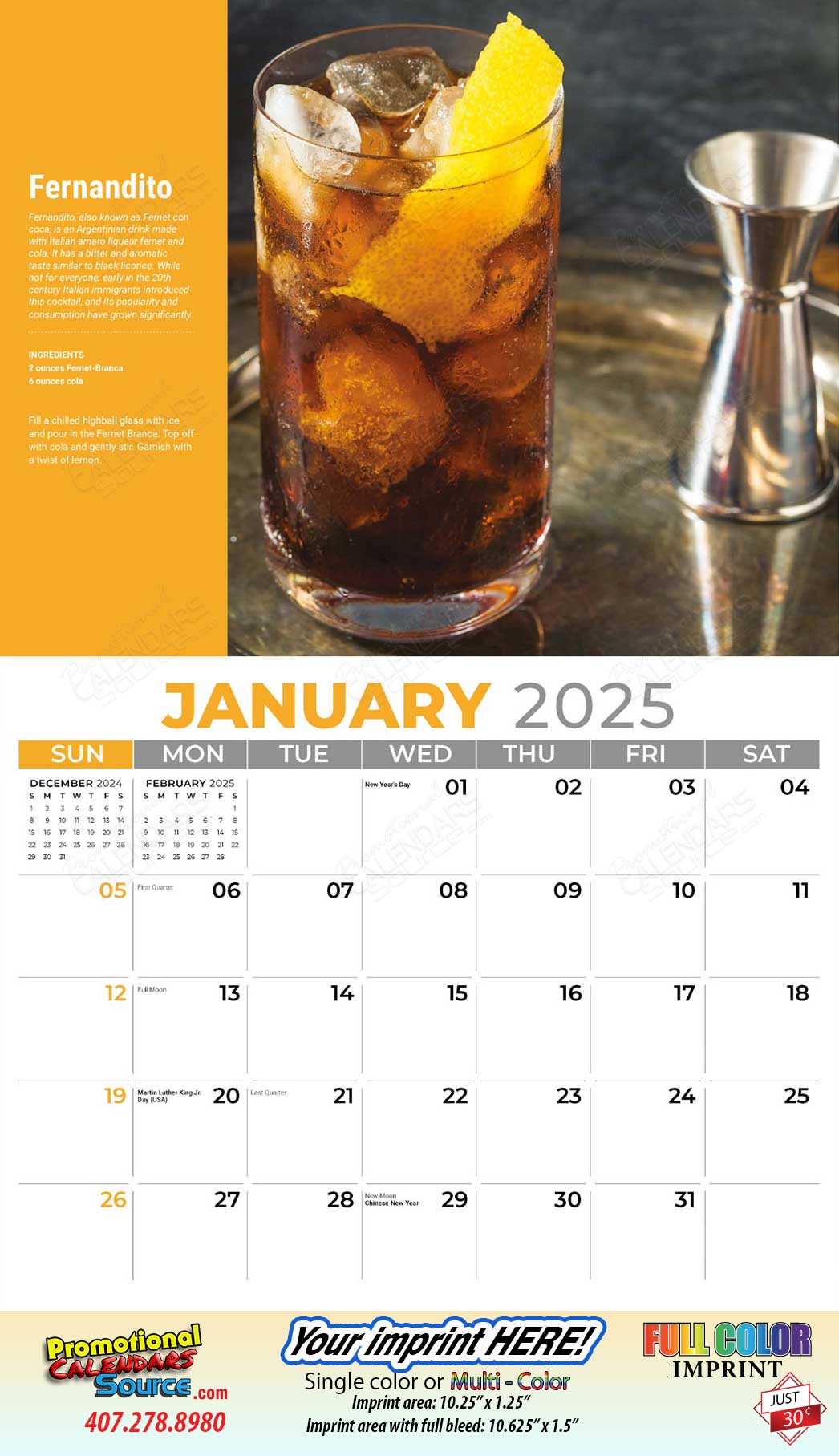 Happy Hour Cocktails Drinks Calendar