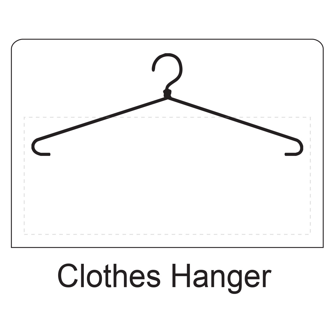 Clothes_Hanger shaped stick-up self-adhesive calendar