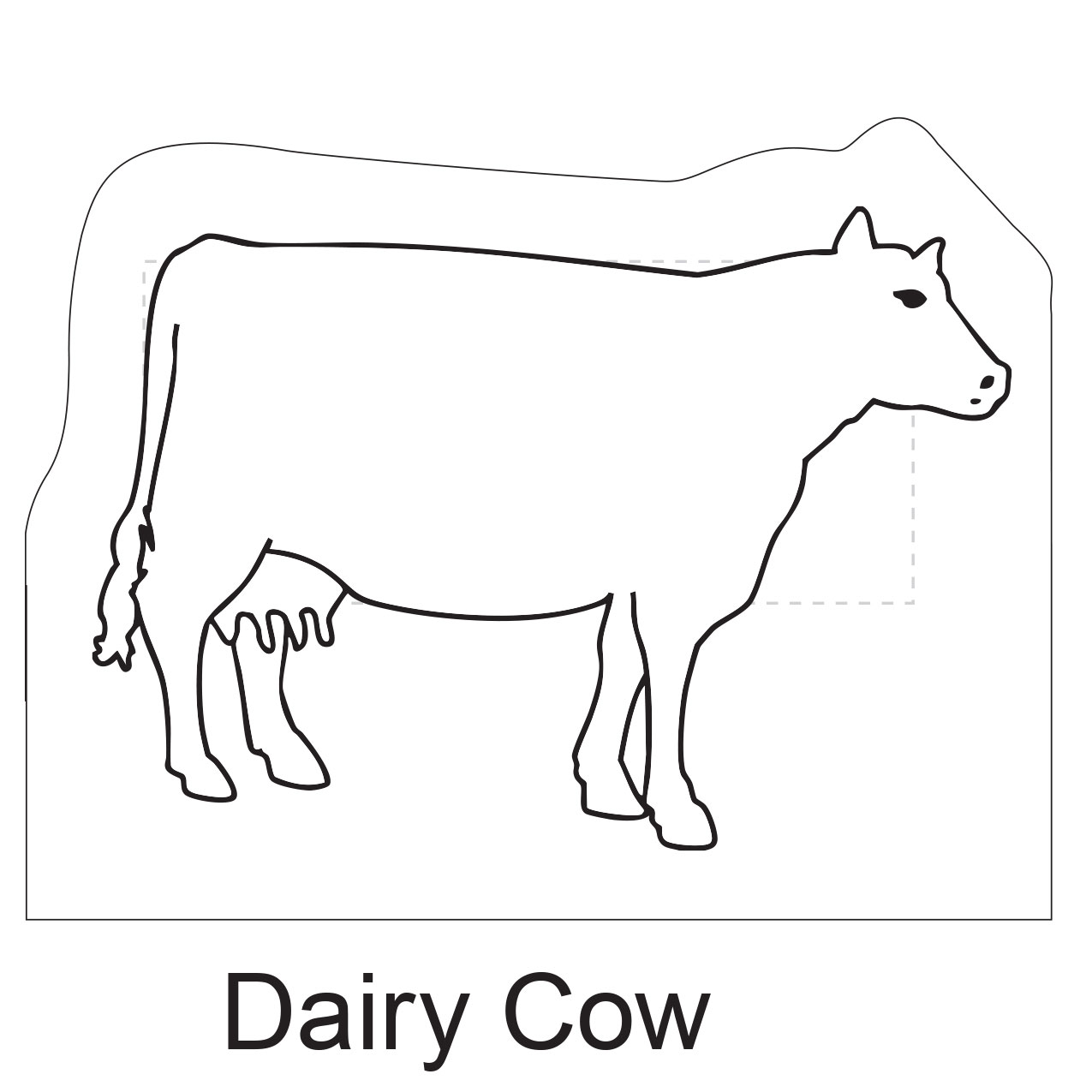 Dairy_Cow shaped stick-up self-adhesive calendar