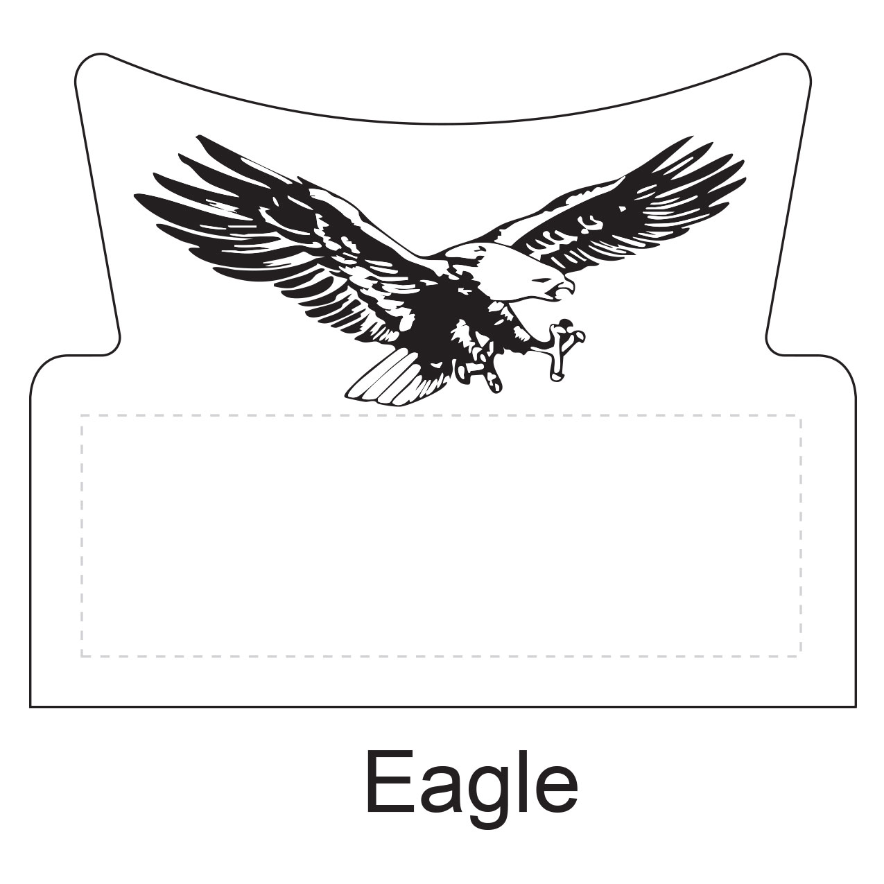 Eagle shaped stick-up self-adhesive calendar