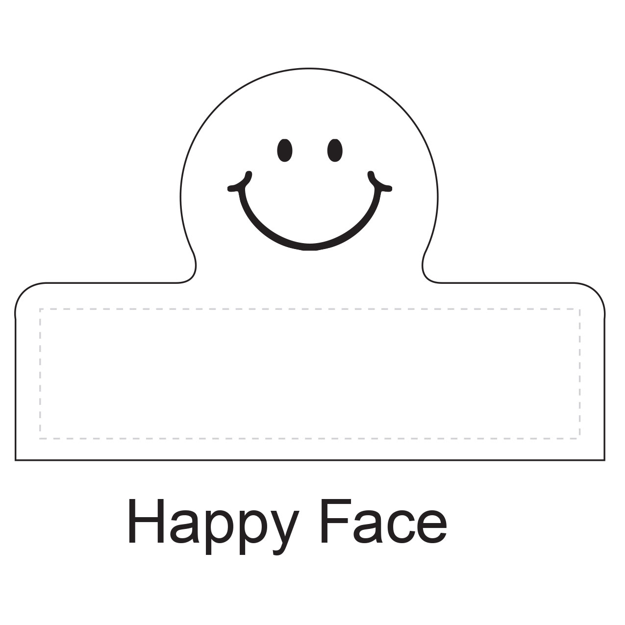 Happy_Face shaped stick-up self-adhesive calendar