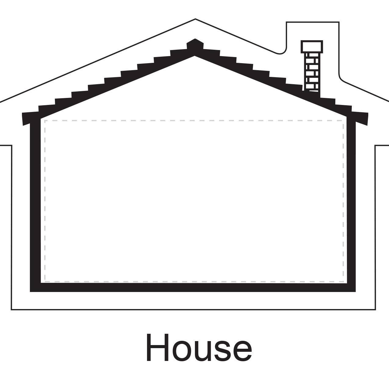 House shaped stick-up self-adhesive calendar