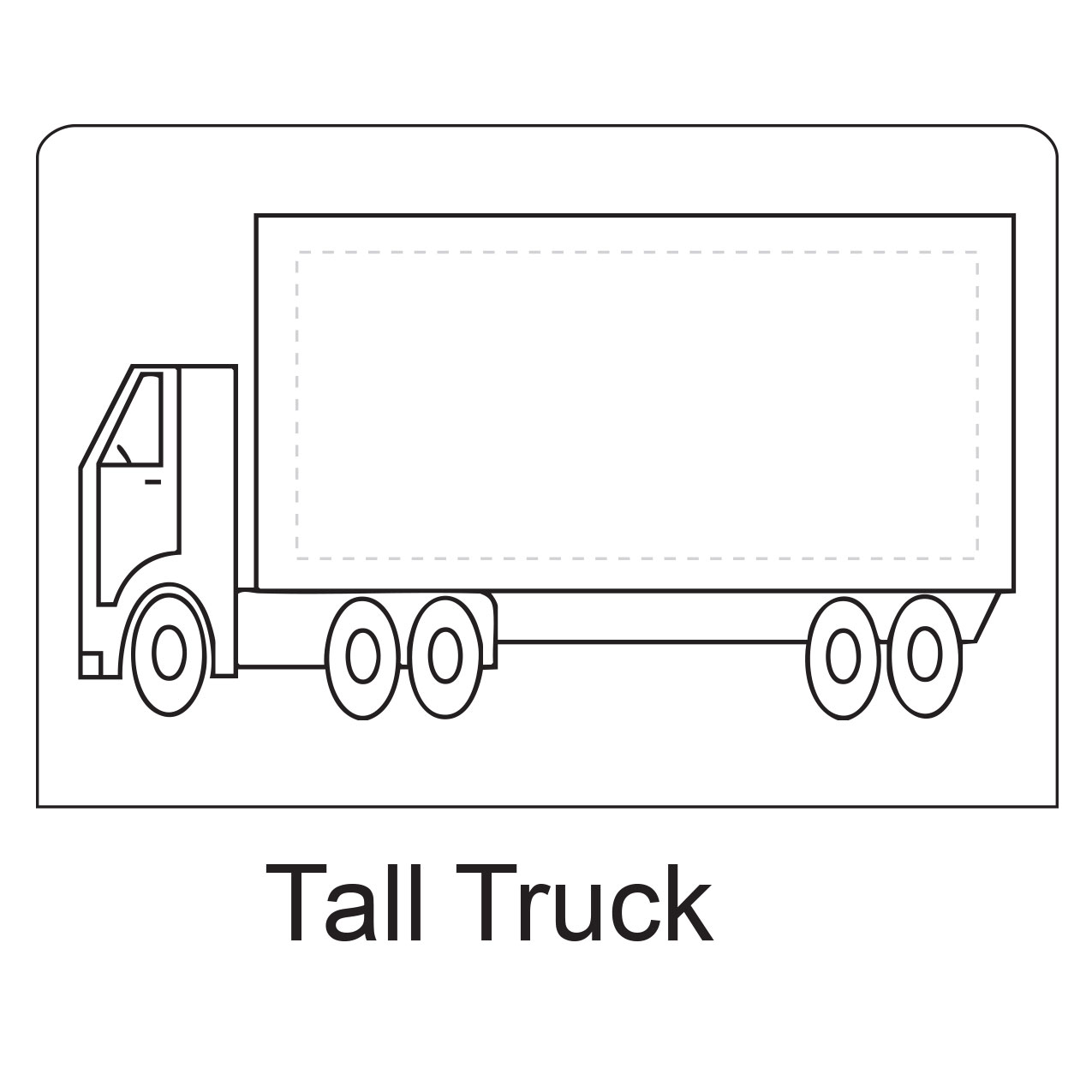 Tall_Truck shaped stick-up self-adhesive calendar