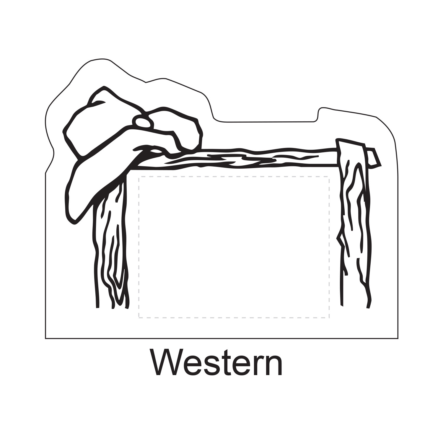 Western shaped stick-up self-adhesive calendar